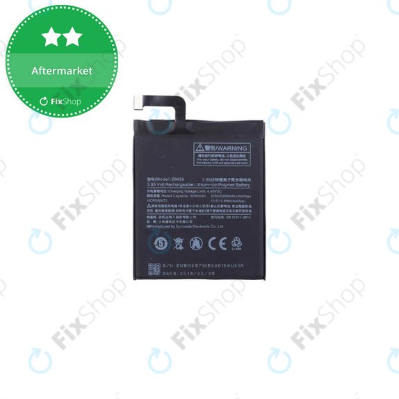 Xiaomi Mi6 - Akku Batterie BM39 3350mAh