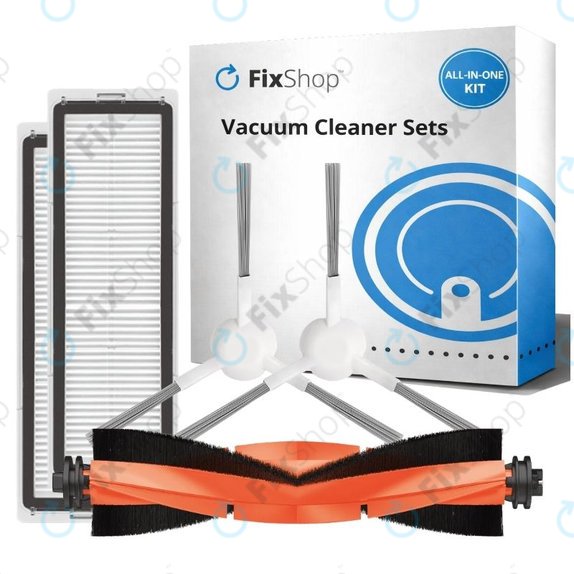 Ersatzteilset für Xiaomi Robot Vacuum X10 (1x Hauptbürste, 2x Filter, 2x Seitenbürsten)