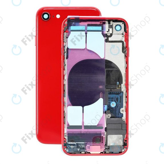 Apple iPhone SE (2nd Gen 2020) - Backcover/Kleinteilen (Red)