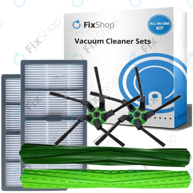 Ersatzteilset für iRobot Roomba S9, S9+ (1 Paar Hauptbürsten, 2x Filter, 2x Seitenbürste)