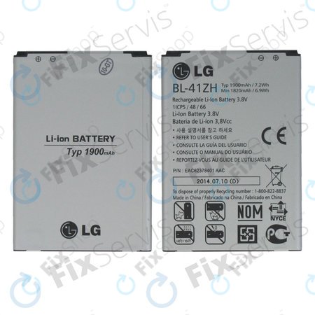 LG L50 D213, LG L Fino, LG Leon - Akku Batterie BL-41ZH 1900mAh - EAC62378401