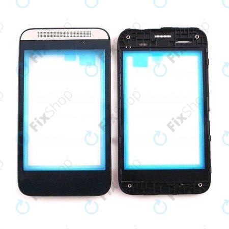 HTC Desire 200 - Vorder Rahmen (Silber) - 74H02479-00M