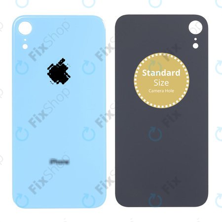 Apple iPhone XR - Backcover Glas (Blue)