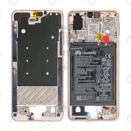 Huawei P20 - Mittlerer Rahmen + Akku Batterie (Rosa) - 02351VTP, 02351WKK
