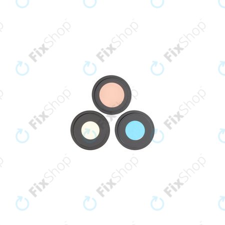 Apple iPhone 16 Pro, 16 Pro Max - Rückfahrkameraglas mit Rahmen (Black Titanium) - 3Stk.