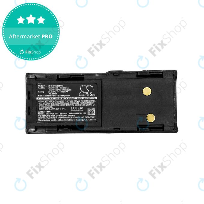 Batterie für Motorola CP250, GTX800, 1800mAh, Ni-MH, 7.2V, HNN9628, HQ