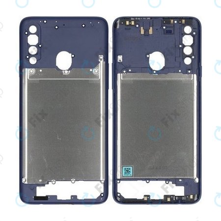 Samsung Galaxy A20s A207F - Mittlerer Rahmen (Blue) - GH81-17791A Genuine Service Pack