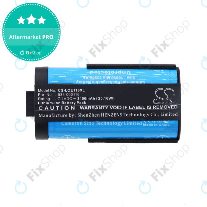 Batterie für Logitech UE Megaboom, 3400mAh, Li-Ion, 7.4V, 533-000116, HQ