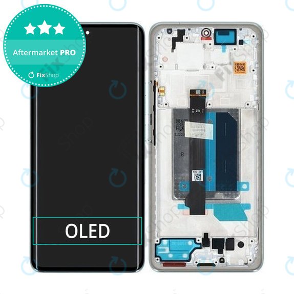 Xiaomi Redmi Note 14 Pro+ 5G 24094RAD4G - LCD Display + Touchscreen Front Glas + Rahmen (Frost Blue) OLED