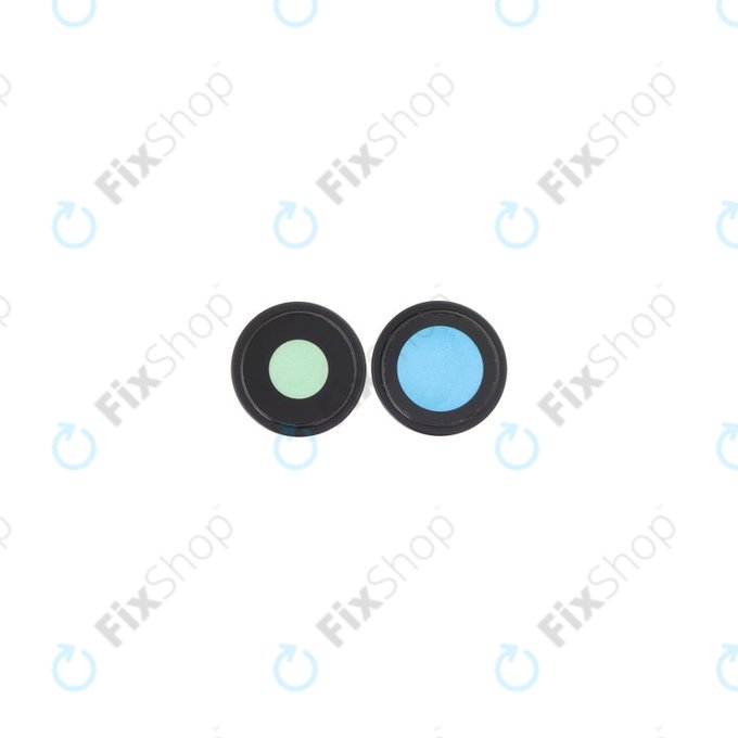 Apple iPhone 16, 16 Plus - Rückfahrkameraglas mit Rahmen (Black) - 2Stk.