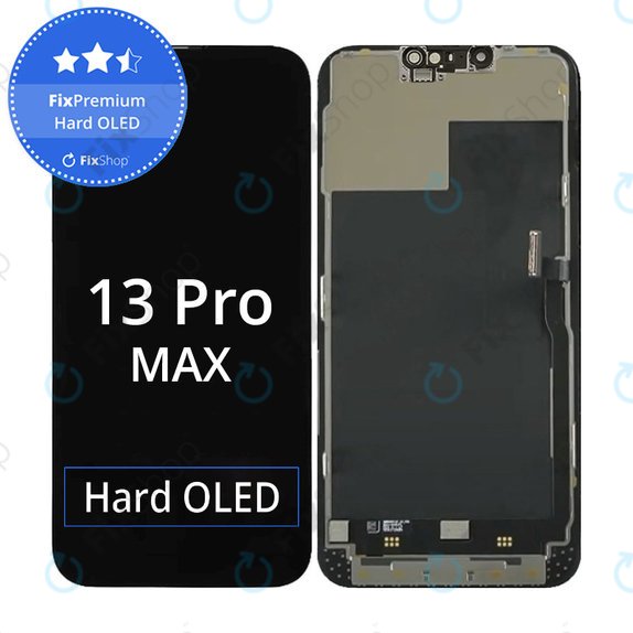 Display Hard OLED für iPhone 13 Pro Max, Touchscreen-Glas mit Rahmen, FixPremium