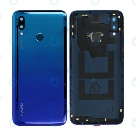 Huawei P Smart (2019) - Akkudeckel + Fingerprint Sensor (Aurora Blue) - 02352HTV, 02352JFD Genuine Service Pack