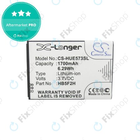 Batterie für Huawei E5330, 1700mAh, Li-Ion, 3.7V, HB5F2H, HQ