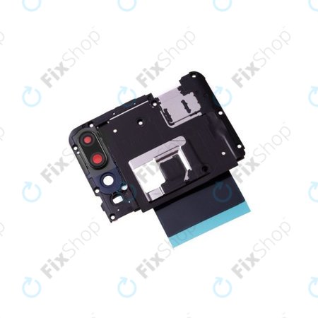 Huawei P Smart Z - Motherboard Abdeckung + Rückfahrkamera Glas (Midnight Black) - 02352RRQ Genuine Service Pack