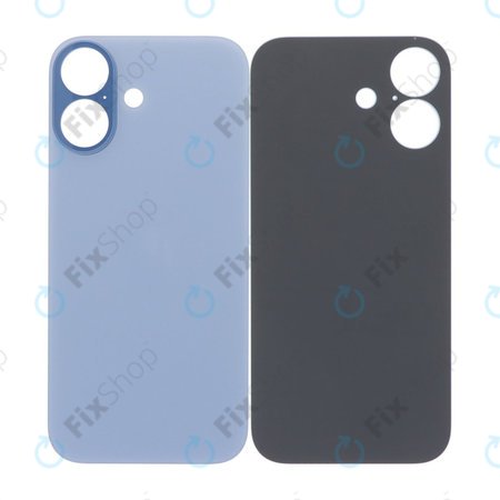 Apple iPhone 17 - Backcover Glas Vergrössertes Ringloch für die Kamera (Mist Blue)