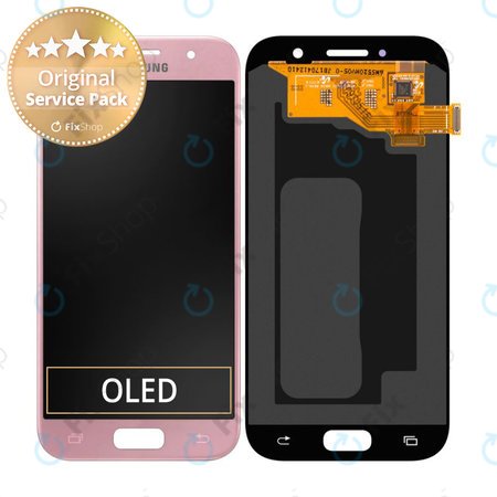 Samsung Galaxy A5 A520F (2017) - LCD Display + Touchscreen Front Glas (Peach Cloud) - GH97-19733D, GH97-20135D Genuine Service Pack