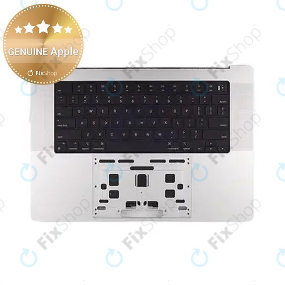 Oberer Tastaturrahmen für MacBook Pro 16", A3403 (2024), mit US-Tastatur und Akku, Silver, 661-42824, Genuine Apple