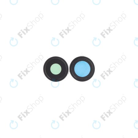 Apple iPhone 16, 16 Plus - Rückfahrkameraglas mit Rahmen (Black) - 2Stk.