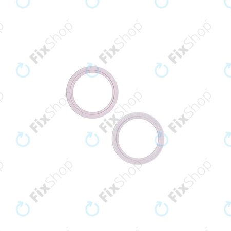 Apple iPhone 13, 13 Mini - Rückfahrkamera Schieberahmen (Pink) - 2Stk