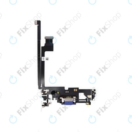 Apple iPhone 12 Pro Max - Ladestecker Ladebuchse + Flex Kabel (Blue)