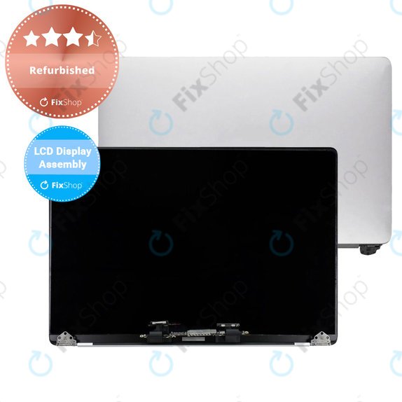 Apple MacBook Pro 13" A1989 (2018 - 2019) - LCD Display + Frontglas + Abdeckung (Silver) Refurbished