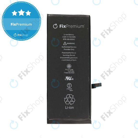 Akku Batterie für iPhone 6S Plus, 2750mAh, FixPremium