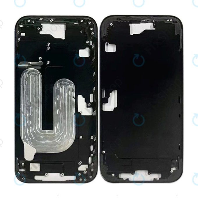 Apple iPhone 16 Plus - Mittelrahmen + Ein-/Ausschalter + Lautstärketasten (Black)