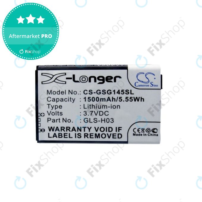 Akku batterie für Gigabyte GSmart G1345, 1500mAh, Li-Ion, 3.7V, GLS-H03, HQ