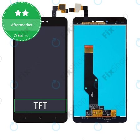 Xiaomi Redmi Note 4X - LCD Display + Touchscreen Front Glas (Black) TFT