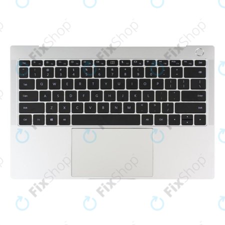 Huawei Matebook X Pro Mach-W19 - Topcase + Tastatur US + Touchpad + Fingerabdruck-Sensor (Space Grey)