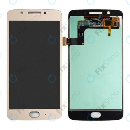 Motorola Moto G5 XT1676 - LCD Display + Touchscreen front Glas + Rahmen (Gold) - 5D68C07419