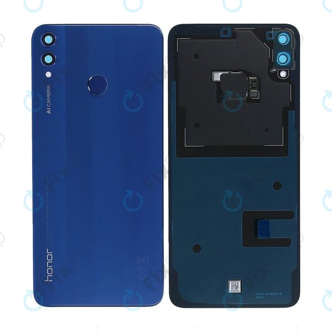 Huawei Honor 8X - Akkudeckel + Fingerabdrucksensor (Blue) - 02352EAN, 02352END Genuine Service Pack
