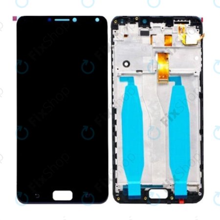 Asus Zenfone 4 Max ZC554KL (X00ID) - LCD Display + Touchscreen Front Glas + Rahmen (Deepsea Black) Genuine Service Pack