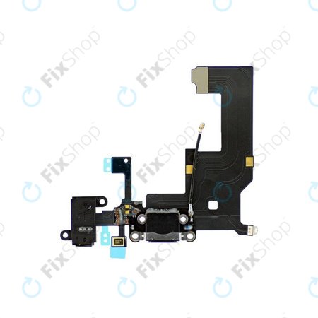 Apple iPhone 5 - Ladestecker Ladebuchse + Mikrofon + Klinke Stecker + Flex Kabel (Black)