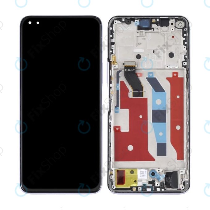 Huawei Nova 8i - LCD Display + Touch Screen + Frame + Battery (Moonlight Silver) - 02354GMX Genuine Service Pack