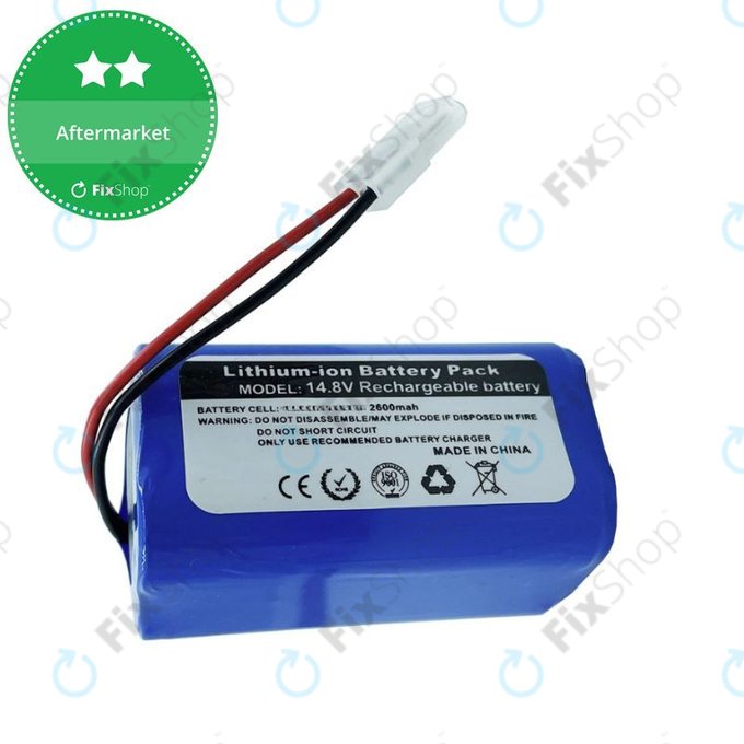 Xiaomi Essential (Mijia G1), Flyco FC-series, myVacBot SN500, Panasonic MC-series, Phicomm X3, Puppy R-series - Akku Batterie Li-026418 Li-Ion 14.8V 2600mAh