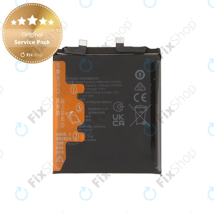 Akku für Honor Magic5 Pro PGT-N19, 5100mAh, HB536880EHW, Genuine Service Pack