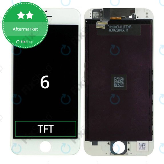 Display für iPhone 6, White, Touchscreen-Glas mit Rahmen