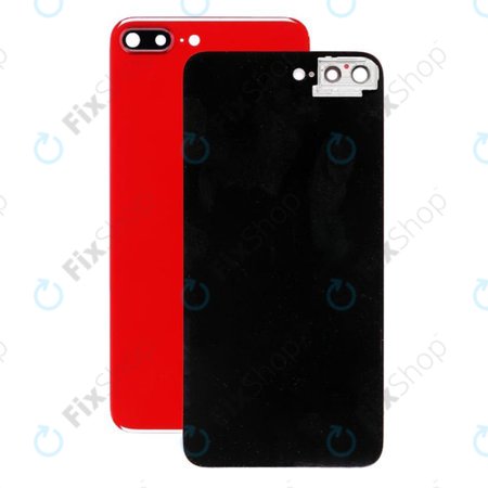 Apple iPhone 8 Plus - Backcover Glas mit Kamerahalterung (Red)