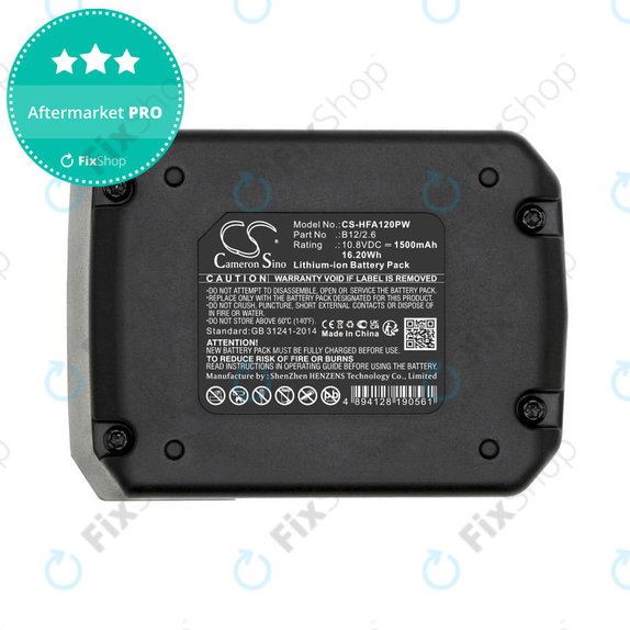 Akku batterie für Hilti PR 2-HS A12, 1500mAh, Li-Ion, 10.8V, B12/2.6, B12/4.0, 2077977, HQ