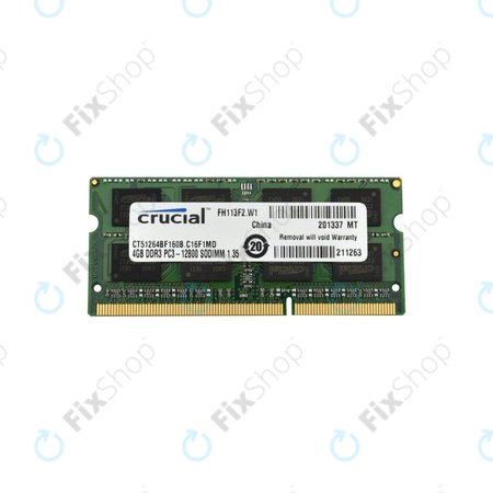 Crucial-Speicher SO-DIMM 4GB DDR3L 1600MHz - Genuine Service Pack