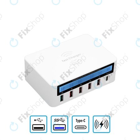 WLX-818F Service-Ladestation mit USB 3.0 und USB-C
